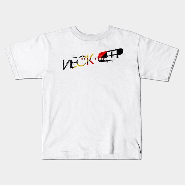 vintage typo Neck Deep Kids T-Shirt by NamaMarket01